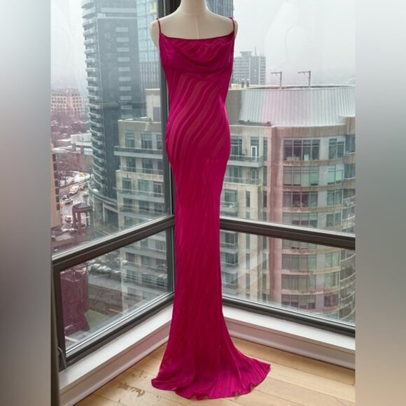 🆕 RAT & BOA 🧿 NWOT Cerise Maxi Dress, Pink, Sz L - US 8 - Picture 3 of 15